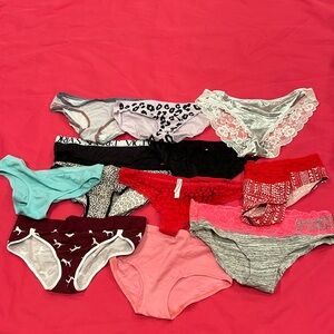 12 PINK VS panties bundle
